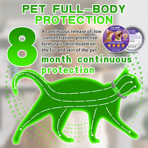 개를위한 OEM 소프트 스트라이프 디자인 실리콘 진정 펜던트 고양이 스트레스 불안 완화 파이팅 긁힘 짖는 소리 용 리본 - Product Image 5