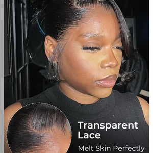 วิกผม Lagos Hairline แบบ 13x4  วิกผมหน้าผากแบบลูกไม้โปร่งใส ความหนาแน่น 250  ลอนคลื่นลึกแบบหลวม  วิกผมแท้จากผมมนุษย์  ไม่ต้องใช้กาว  ถอนเส้นผมด้านหน้าแล้ว  สำหรับผู้หญิง - Product Image 4