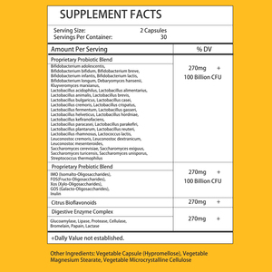 Capsules de probiotiques directes d'usine avec mélange de probiotiques exclusif, soutien du microbiome sain, capsules de soutien antioxydant - Product Image 2