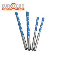 Foret à maçonnerie à tête plate EUROCUT YG8, en acier à haute teneur en carbone, pour perçage multi-matériaux