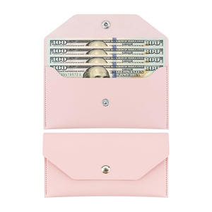 Cartera de Cuero de Lujo con Logotipo Personalizado, Sobres de Cuero para Dinero en Efectivo para Hombres y Mujeres, Planificador de Billetes - Product Image 1