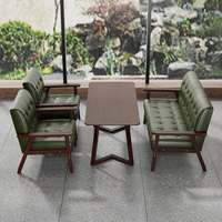 Meubles de loisirs commerciaux rétro Bar café Table chaise combinaison pour lait thé boutique Restaurant stand canapé