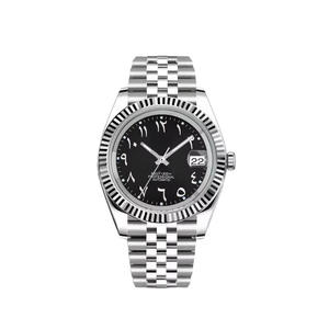 Montre automatique multifonction à cadran journalier avec bracelet en acier inoxydable et mouvement NH35, design modifié, en promotion - Product Image 1