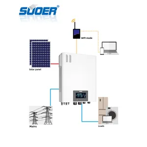 SUOER 11KW 8KWハイブリッドソーラーインバーター12vソーラーエネルギーシステム (ホームプロジェクト用)