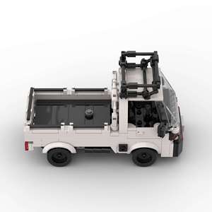 Camión Blanco Compatible con Autos Famosos, Coche de Carreras de Partículas Pequeñas, Bloques de Construcción MOC, Juguete de Construcción de Plástico - Product Image 4