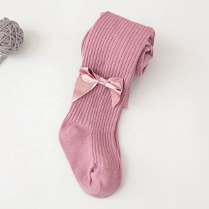 Collants en coton pour enfants, respirants, mignons, nouveaux, avec nœud en maille, blancs, bas pour bébé, fins, collants pour filles en bas âge, leggings d'été - Product Image 6