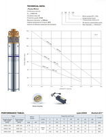 Pompe à puits profond 1HP SKM100 en acier inoxydable pour l'eau potable