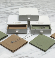 Pochette à bijoux personnalisée avec logo, sac de rangement pour bijoux en daim de luxe pour bagues, boucles d'oreilles, colliers, bracelets et pendentifs