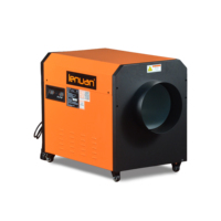 Chauffage mobile au gaz 120KW GPL/GN, chauffage industriel à air forcé avec roues pour entrepôt, atelier, construction, chauffage de grandes surfaces