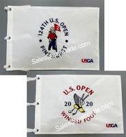 Drapeaux de golf PGA personnalisés avec logo, motifs brodés variés, nylon imperméable pour les tournois