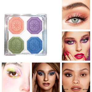 <span class=keywords><strong>Palette</strong></span> de fards à paupières 4 couleurs, style européen et américain, maquillage de scène, <span class=keywords><strong>palette</strong></span> de fards à paupières multicolores mats et scintillants - Product Image 4