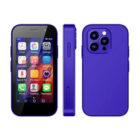 XS14 Pro 4G Mini Teléfono Móvil Android 9.0 con Face ID, OTG, 2 SIM, Pantalla de 3.0 Pulgadas, FM, WiFi, Teléfono Inteligente Portátil de Bolsillo