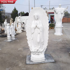 Grande statue en marbre de la Vierge <span class=keywords><strong>Marie</strong></span> Notre-Dame de Guadalupe, religieuse catholique, pour l'extérieur - Product Image 3