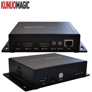 Codificador de Transmisión de Video en Vivo HD 4K con H.265, Garantía de 5 Años, Salida de 4 Transmisiones para Servicios OTT TV, YouTube, <span class=keywords><strong>Facebook</strong></span>, Wowza - Product Image 1