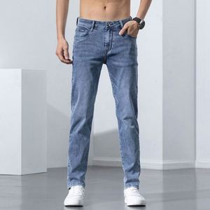 Pantalon en jean slim décontracté pour homme, coupe droite, taille 28-40, idéal été, automne, hiver, printemps – Vente en gros - Product Image 1