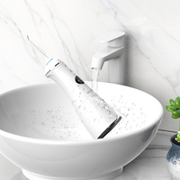 Elektrischer Wasserflosser, einstellbarer Druck, kabellos, batteriebetrieben, USB wiederaufladbar, Zahnfleischpflege, IPX7, für den Haushalt