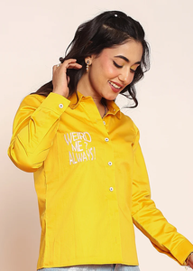 Chemise brodée à col structuré pour femme – Haut décontracté tendance et confortable pour l'été – Blouse élégante pour le bureau - Product Image 4