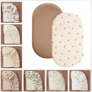 Chapeau de lit en gaze de coton imprimé de style européen américain Literie pour enfants pour la couverture de changement de table amovible de plusieurs tailles - Product Image 2