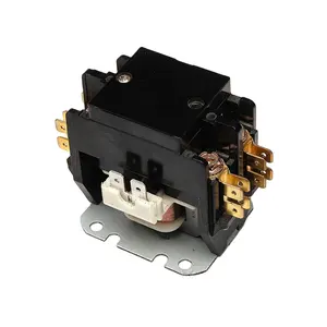 2 cực HVAC Contactor Bạc liên hệ với điều hòa không khí Contactor HVAC Motor Contactor 120Vac 40 AMP cuộn dây