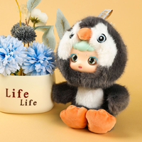 Porte-clés en peluche OEM mignon avec visage en vinyle, pendentifs adorables en peluche de style anime, figurines en vinyle d'animaux personnalisées, jouets en peluche