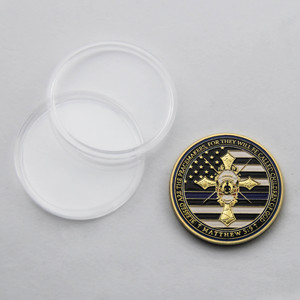Moneda de Oración 'Dios Bendiga', Insignia de San Miguel, Moneda Conmemorativa Coleccionable, Metal Bañado en Oro <span class=keywords><strong>para</strong></span> Regalo o Colección - Product Image 3