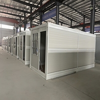 Maison conteneur pliable en acier extensible et portable de 20 pieds et 40 pieds, économique, avec un design moderne et écologique pour l'utilisation en entrepôt et en parc