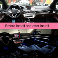 Kit d'éclairage d'ambiance haut de gamme pour enceintes de qualité OE, entièrement intégré, pour BMW Série 7 G11 G12, lampe d'ambiance LED de luxe