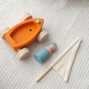 Ensemble de blocs éducatifs en bois pour enfants, jouets d'empilage, bateau à voile pastel lime Weixuan JS155 pour les enfants de 2 à 13 ans - Product Image 5