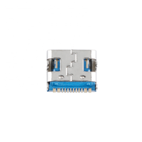 100pcs USB Type-C 암 커넥터 6P/16P 4 고정 핀 SMD 고전류 고속 충전 소켓 PCB 충전 포트용 USB 커넥터