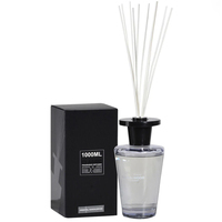 Diffuseur de roseaux en verre de luxe avec bâtons de rotin Spray d'arôme décoratif pour la maison, la voiture et le bureau Désodorisant pour hôtels