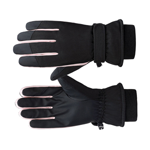 Snowboarding <b>Ski</b> <b>Gloves</b> Contrast Sidewall Finger Panels Textured Palm Patch Adjustable Wrist Strap Winter Outdoor Sports Gear - Product Image 5