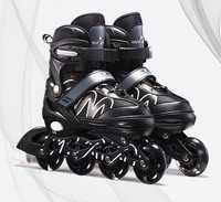 CHAQUE vente en gros pleine roue clignotante patins à roulettes taille réglable frein amovible enfants patins à roulettes pour garçons et filles