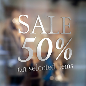 Custom Metallic Silver Vinyl <b>Lettering</b> Stickers UV Proof Waterproof Tear Resistant Features for <b>Candle</b> Shop Windows Branding - Product Image 1