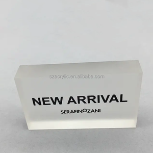 Nhà máy tùy chỉnh Frost <span class=keywords><strong>Acrylic</strong></span> Logo hiển thị đứng <span class=keywords><strong>Acrylic</strong></span> Đăng khối hiển thị - Product Image 1