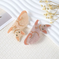Barrettes à cheveux en acétate motif chat Sphynx mignon, pinces à cheveux animaux pour filles, épingles latérales pour femmes, décoration capillaire