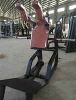 Machine de musculation sexy Entraîneur de football Dezhou Machine chargée à plaques Équipement de gymnastique Machine à squat Exercice des jambes F65 Hack Squat
