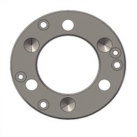 Plaque de montage AUTOCHUCK T005A24 pour mandrin de tour, plaque de connexion de pointe de broche A4 pour mandrin à 3 mors de tour CNC