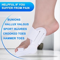 Attelle de séparation des orteils Hallux Valgus, orthèse orthopédique réglable, redresseur des gros orteils, correcteur d'oignon