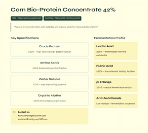 Additivi per Mangimi per Pesci, Proteine Fermentate di Mais 42%, Aminoacidi Completamente Idrosolubili di Grado Alimentare 7-7-7 NPK - Product Image 4
