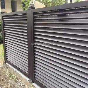 Su misura di alta qualità in lega di alluminio guardrail e recinzioni con Design semplice <span class=keywords><strong>per</strong></span> giardino esterno guardrail - Product Image 1