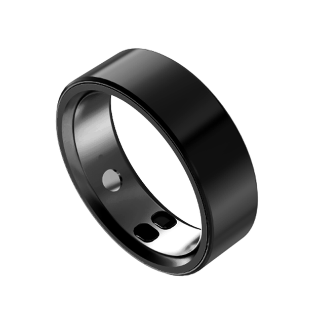 Waterproof Smart Finger Ring Health Blood Oxygen Stress Sports HRV Fitness Tracker App Control Smart Ring
