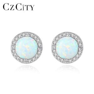 CZ 2024 Hợp Thời Trang Nhỏ Dễ Thương <span class=keywords><strong>Opal</strong></span> <span class=keywords><strong>Stud</strong></span> Bông Tai Phụ Nữ 925 Sterling Bạc Rõ Ràng Cubic Zirconia Phụ Nữ Tai <span class=keywords><strong>Stud</strong></span> - Product Image 1