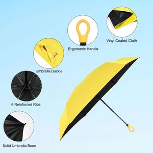 Parapluie pliant super mini de poche de qualité supérieure, de marque, promotionnel, avec protection anti-UV, vente en gros - Product Image 2