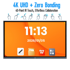 Pizarra Digital 4K UHD Ultra HD <span class=keywords><strong>con</strong></span> Pantalla Táctil, Pizarra de Enseñanza, Televisor Inteligente <span class=keywords><strong>con</strong></span> IA, Pizarra Electrónica para Reuniones de Oficina - Product Image 2