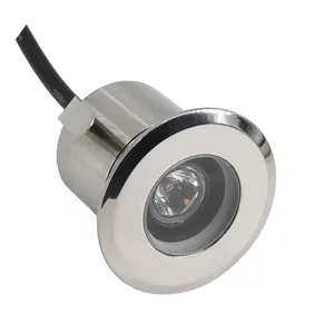 304 Stainless Steel IP67 Waterproof Outdoor Warm White/blue Color/cool White 6000K 3W LED Underground Light