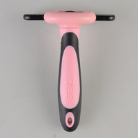 Kit de toilettage pour animaux de compagnie GMTPET de luxe en acier inoxydable, plastique ABS et polyester, tondeuse avec tête de coupe remplaçable, fonction de nettoyage, bleu rose