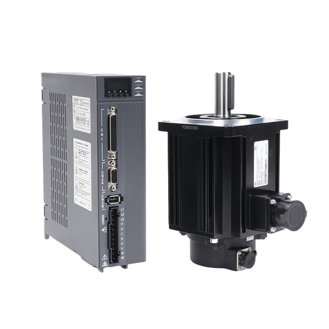 Precision Control 130MM Flange AC Servo Motor and Driver Kit 5.41N.m 220V 50hz 1500rpm 850W for  Precision Machining Industry