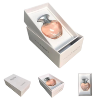 Haute qualité avec logo blanc petite boîte pour parfum flacon de parfum rigide avec boîte parfum de luxe couvercle et boîte de base