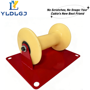 YILI Rouleau de guidage robuste en nylon pour chemin de câbles, avec base <span class=keywords><strong>plate</strong></span>, pour la construction de lignes électriques professionnelles et la vente en gros - Product Image 5