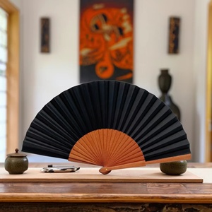 Abanico Plegable de Bambú Pintado a Mano, Estilo Español, con Logotipo Personalizado de Alta Calidad, Abanico Portátil para Regalos Empresariales - Product Image 3